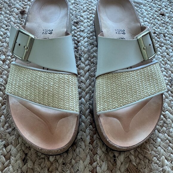 Birkenstock Papillio Almina Sandals – Beige with Raffia Detail 🤎 - Picture 7 of 16
